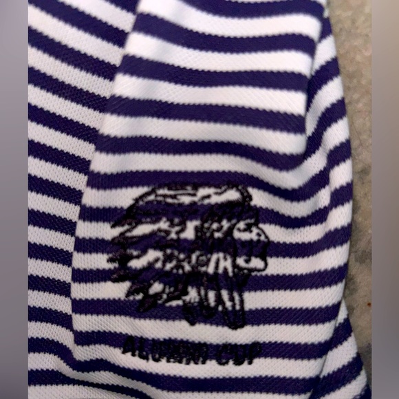 Cutter & Buck Short Sleeve Virtue Eco Pique Stripe Recycled Sz L - Picture 9 of 12